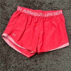 Under Armour Women's Bright Pink Athletic Shorts